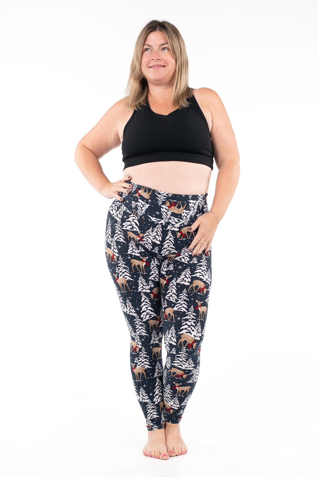 Snow Cute High-Waisted Leggings