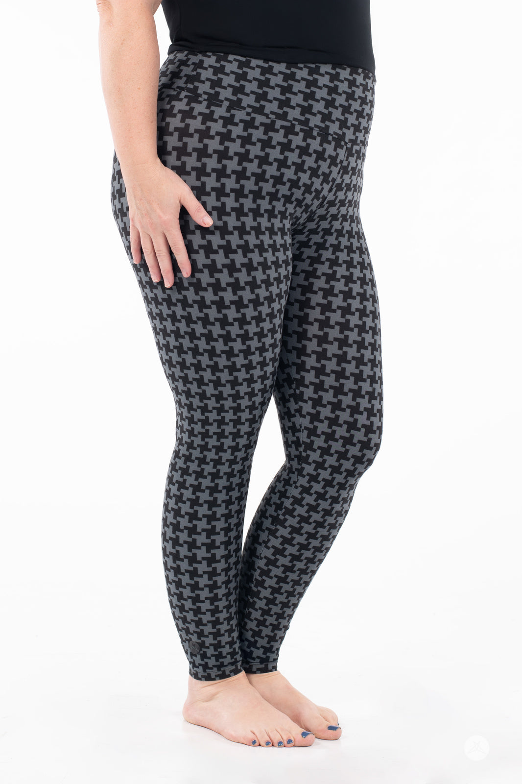 Gone Geometric High-Waisted Leggings
