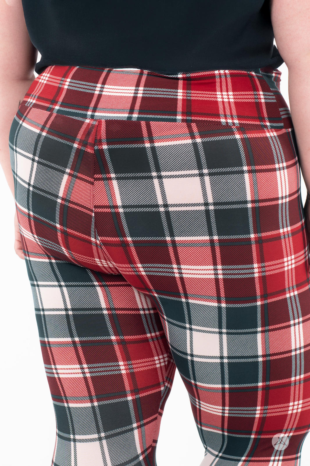 Merry Tartan High-Waisted Leggings