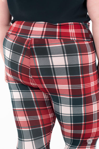 Merry Tartan High-Waisted Leggings