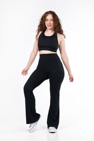 Black Flare Leggings - Classic Black Essentials