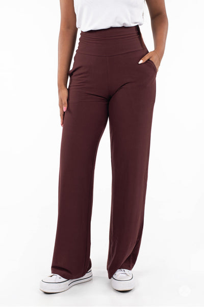 High-Waist Wide Leg Pants - 