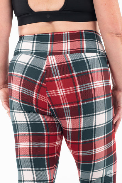Merry Tartan High-Waisted Leggings