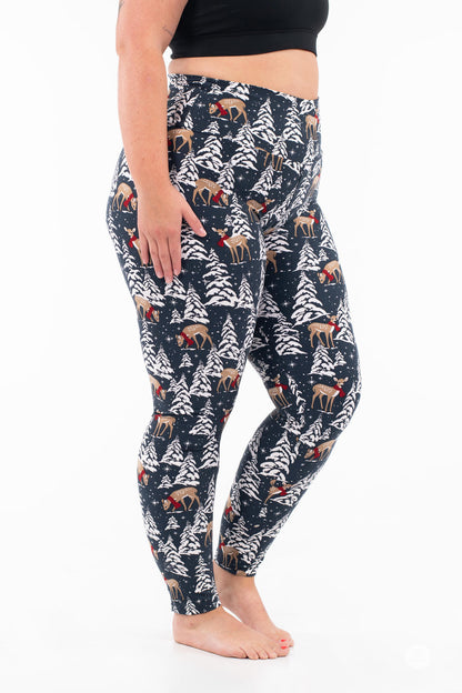 Snow Cute High-Waisted Leggings