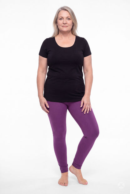 Deep Plum Pocket Leggings