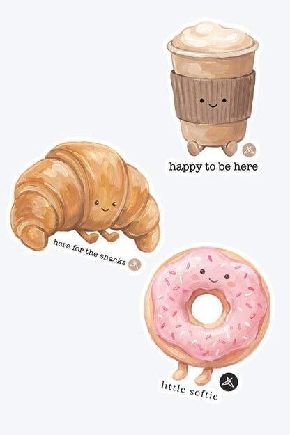 Here For The Snacks Sticker Pack