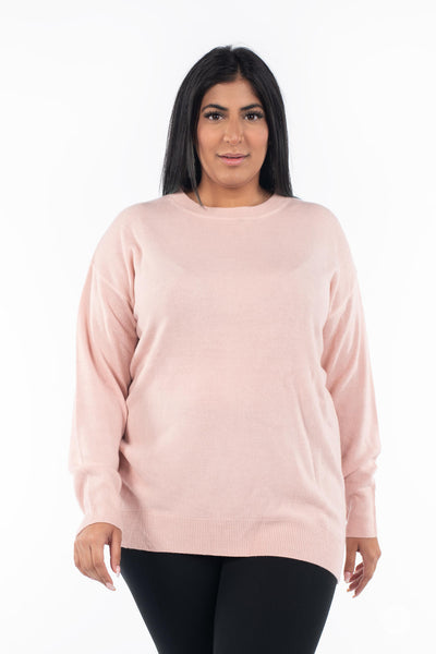 Soft Knit Crew Neck Sweater - Sale