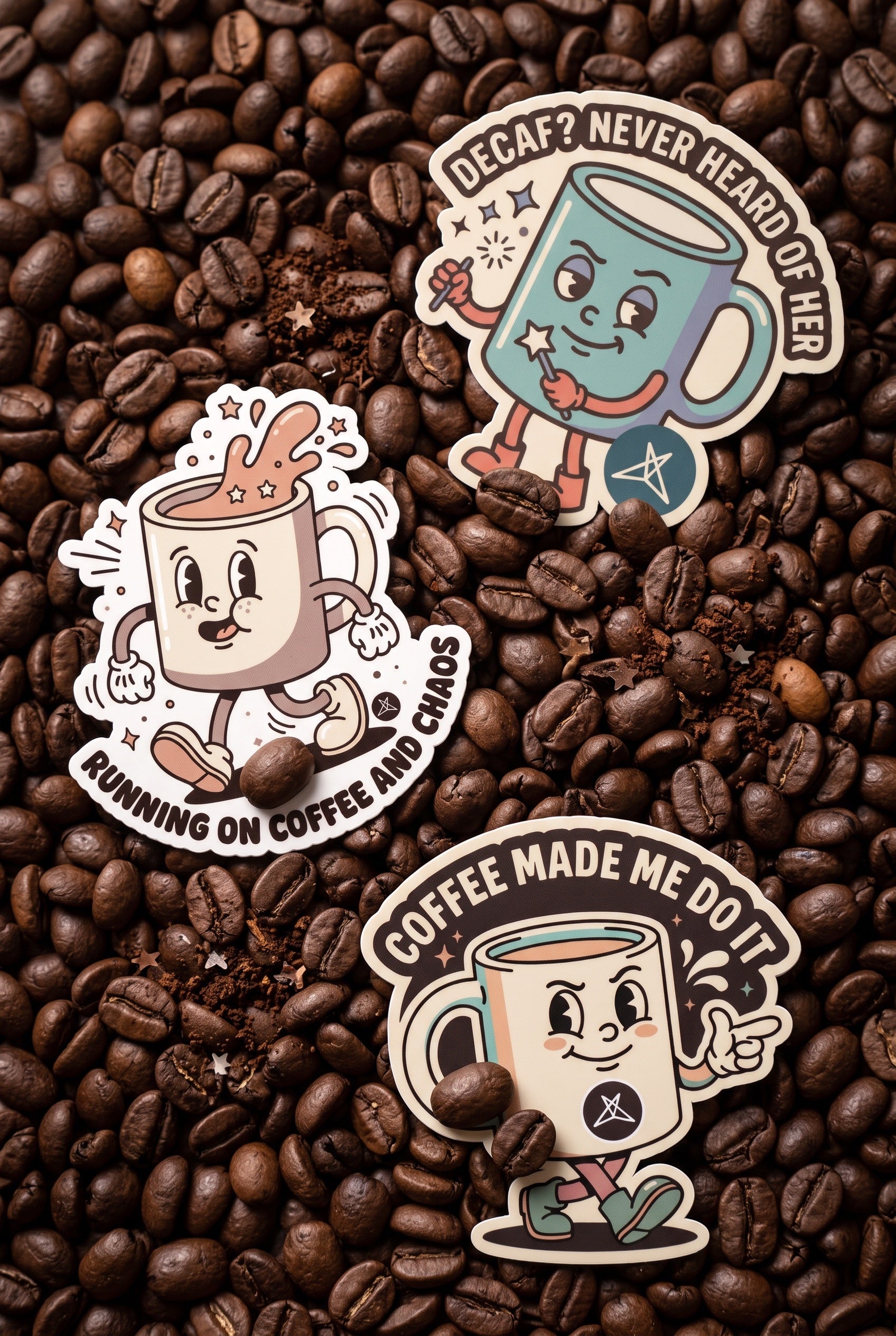 Coffee & Chaos Sticker Pack