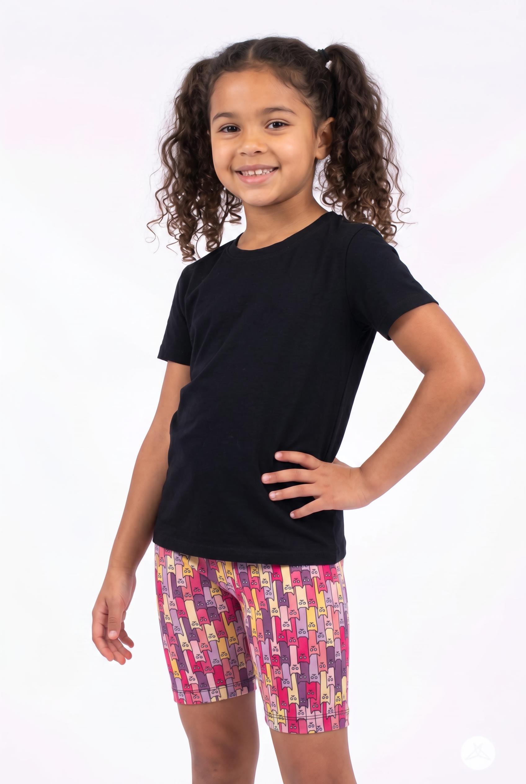 Cattitude Kids Biker Shorts | Perfectly Imperfect