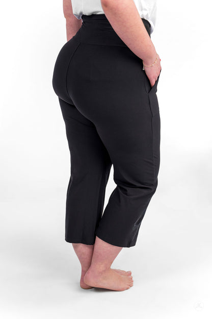 High-Waist Wide Leg Crops