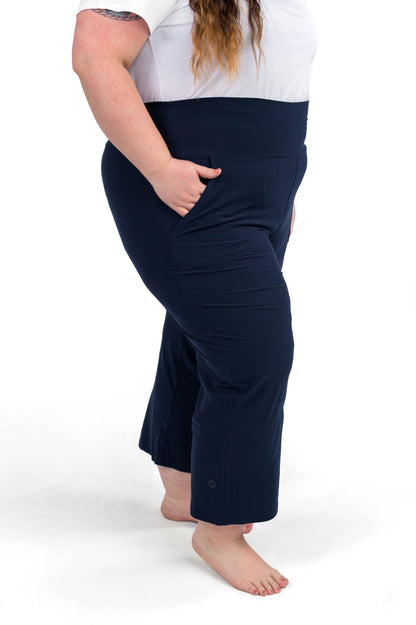 High-Waist Wide Leg Crops