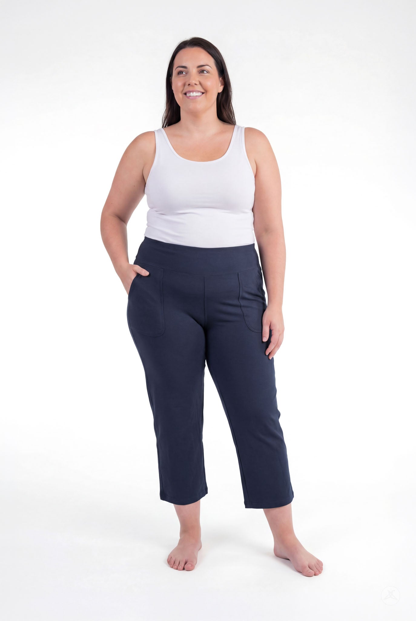 High-Waist Wide Leg Crops