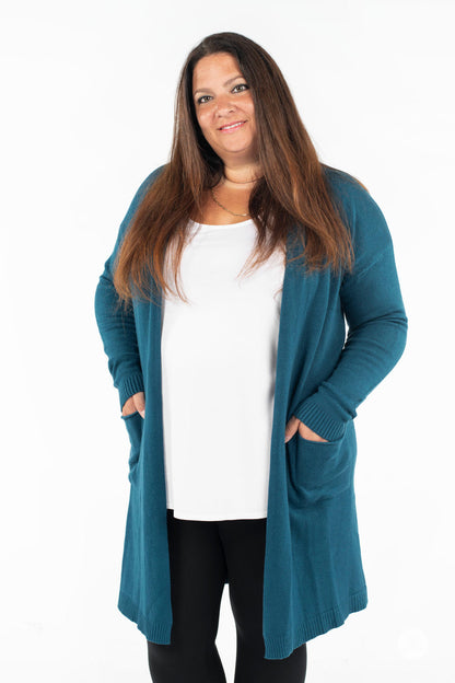 Ultra Soft Open Cardigan Northern Sea