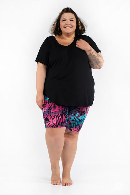 Palm Party Plus2 Biker Shorts