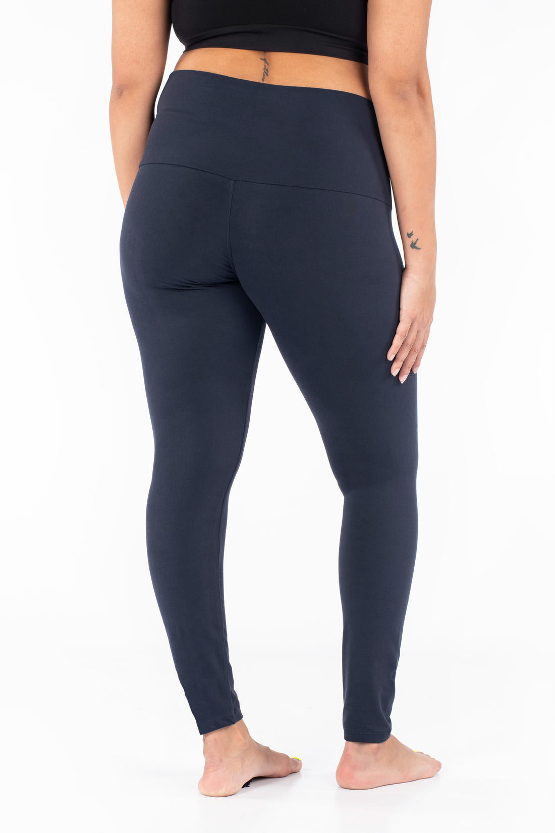Leggings for Women Wide Waistband Textured Leggings Leggings (Color : Navy  Blue, Size : Large) : : Clothing, Shoes & Accessories