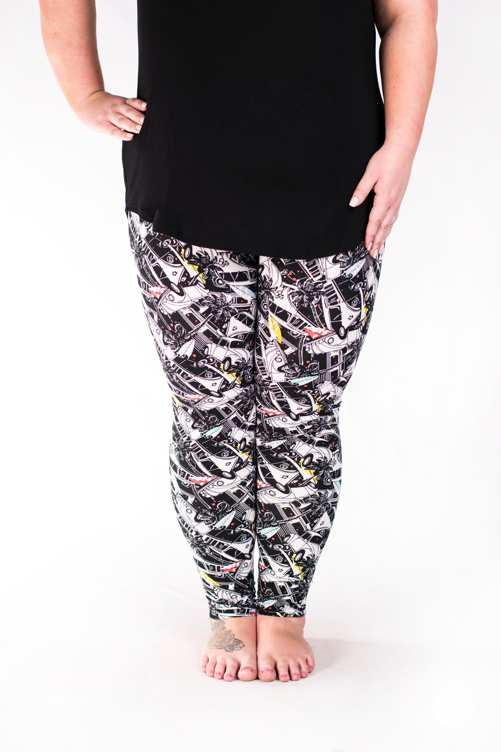 California Dreamin' Plus leggings - SweetLegs
