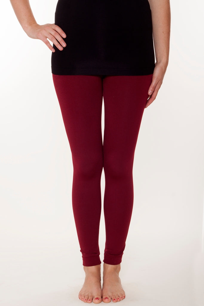 Juicy Plum Fleece leggings - SweetLegs