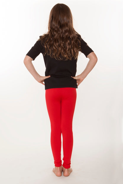 Ruby Red Kids Fleece leggings - SweetLegs