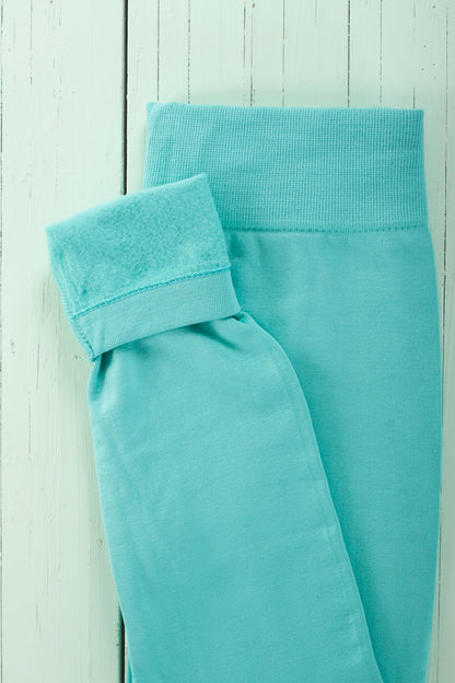 Aqua Marine Fleece leggings - SweetLegs