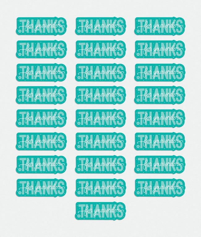 Thank you for your order sticker pack 25PCs