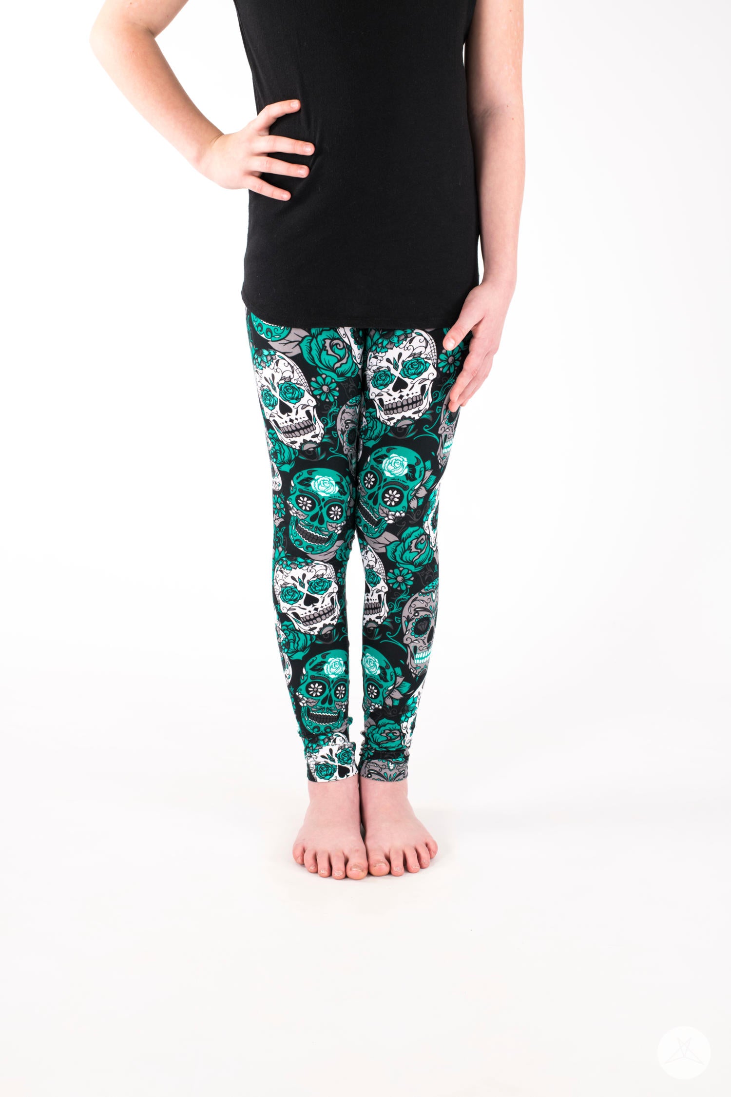 Rockin’ Roses Kids leggings - SweetLegs