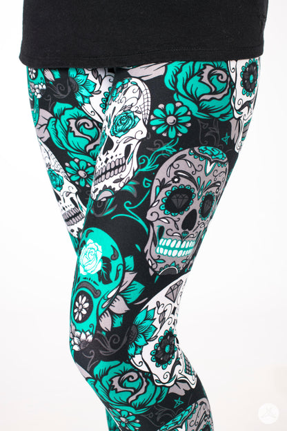 Rockin’ Roses Kids leggings - SweetLegs